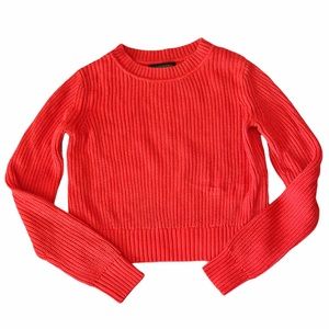 Banana Republic Shaker-Stitch Cropped Sweater